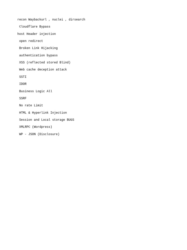 Bugs To Check | PDF