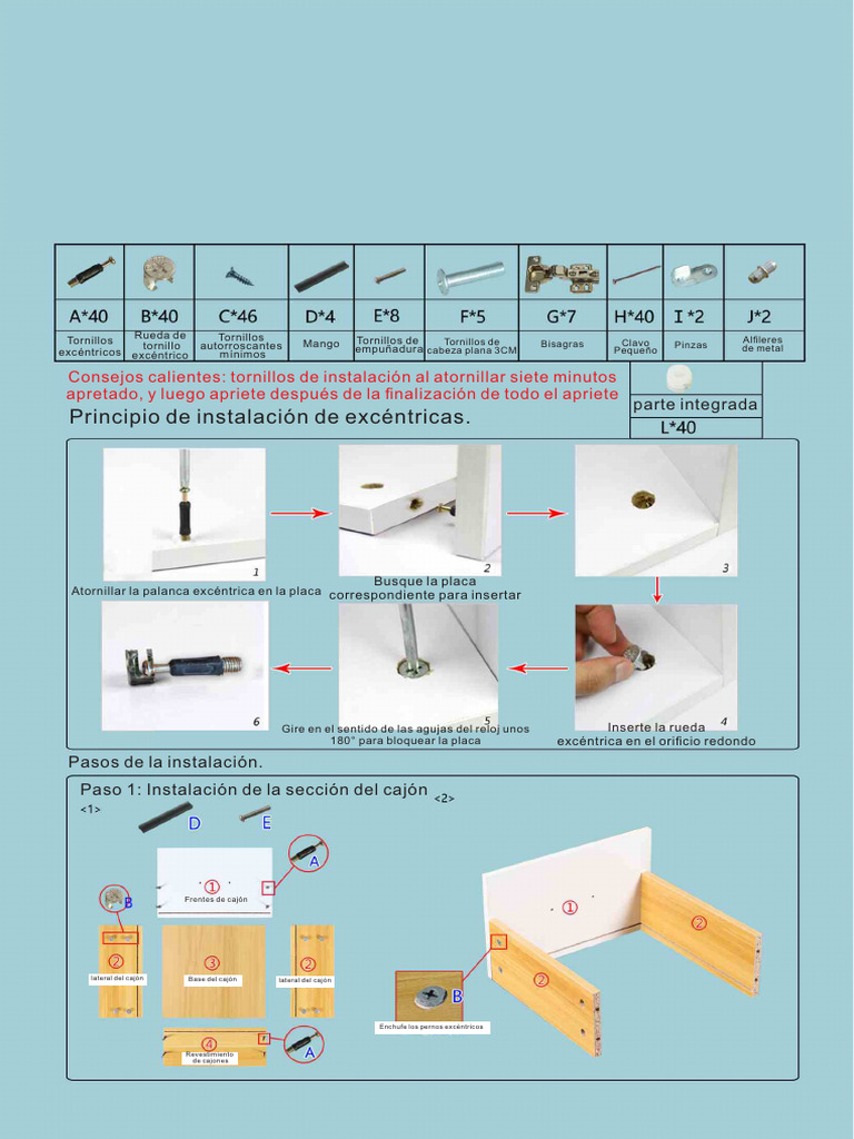 MB Closet 02 100X45X180 | PDF | Tornillo