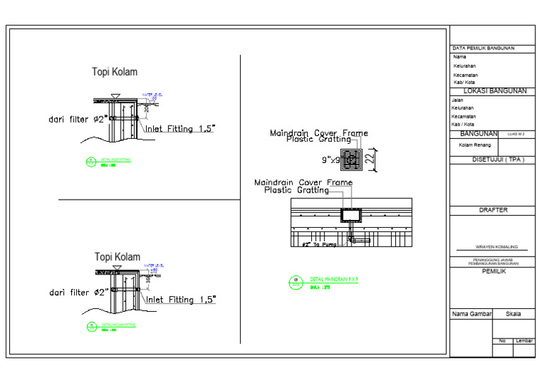Detail Inlet Fitting Jacuzzi | PDF