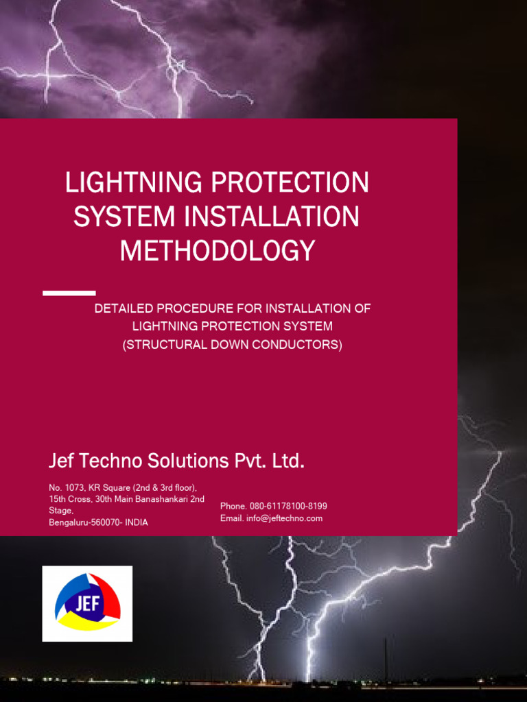 Lightning Protection System Installation Guide | PDF | Electrical ...