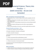 EVS Notes by Abhishek Patel For Bcom (P) SEM1 | PDF