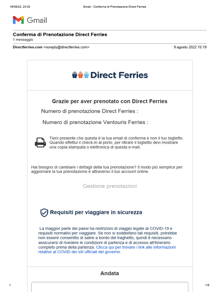 Direct Ferries | PDF