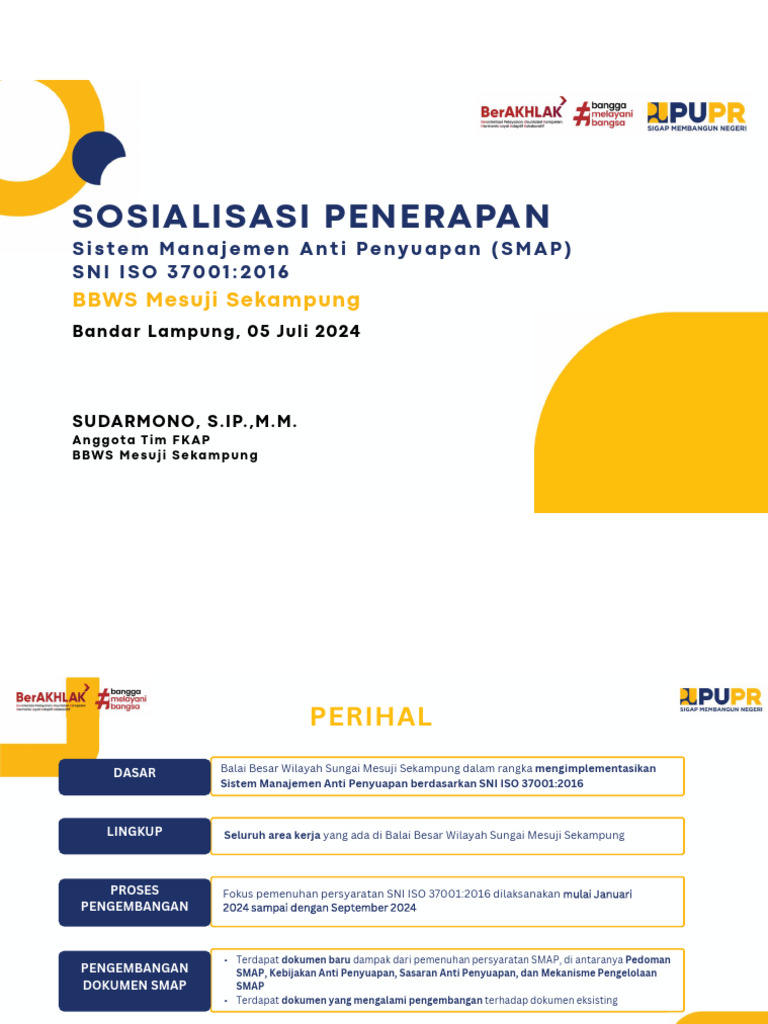 Implementasi SMAP ISO 37001 di BBWS | PDF