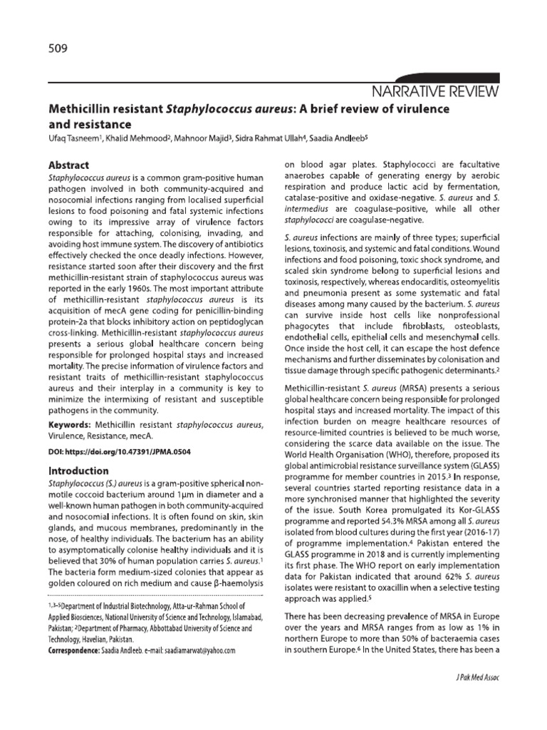 Mrsa | PDF