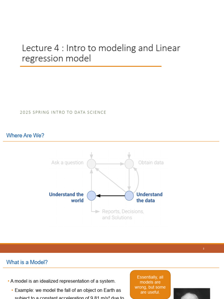 Lecture+4+ +Intro+to+Modeling+and+Linear+Regression | PDF | Errors And ...