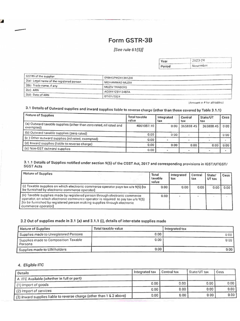 GSTR Nov | PDF