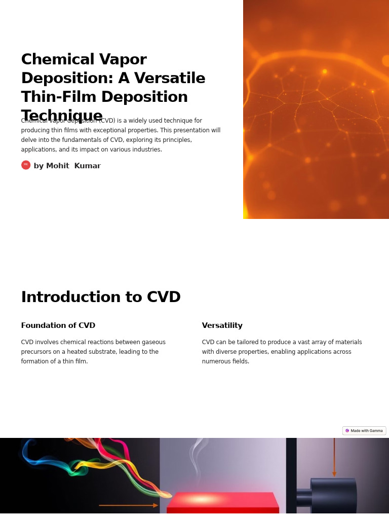 Chemical Vapor Deposition Overview | PDF | Chemical Vapor Deposition ...