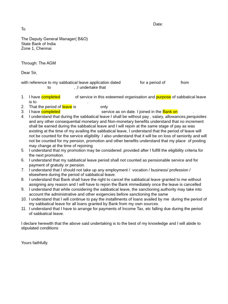 Sabbatical Leave Application Guidelines | PDF | Employee Benefits ...