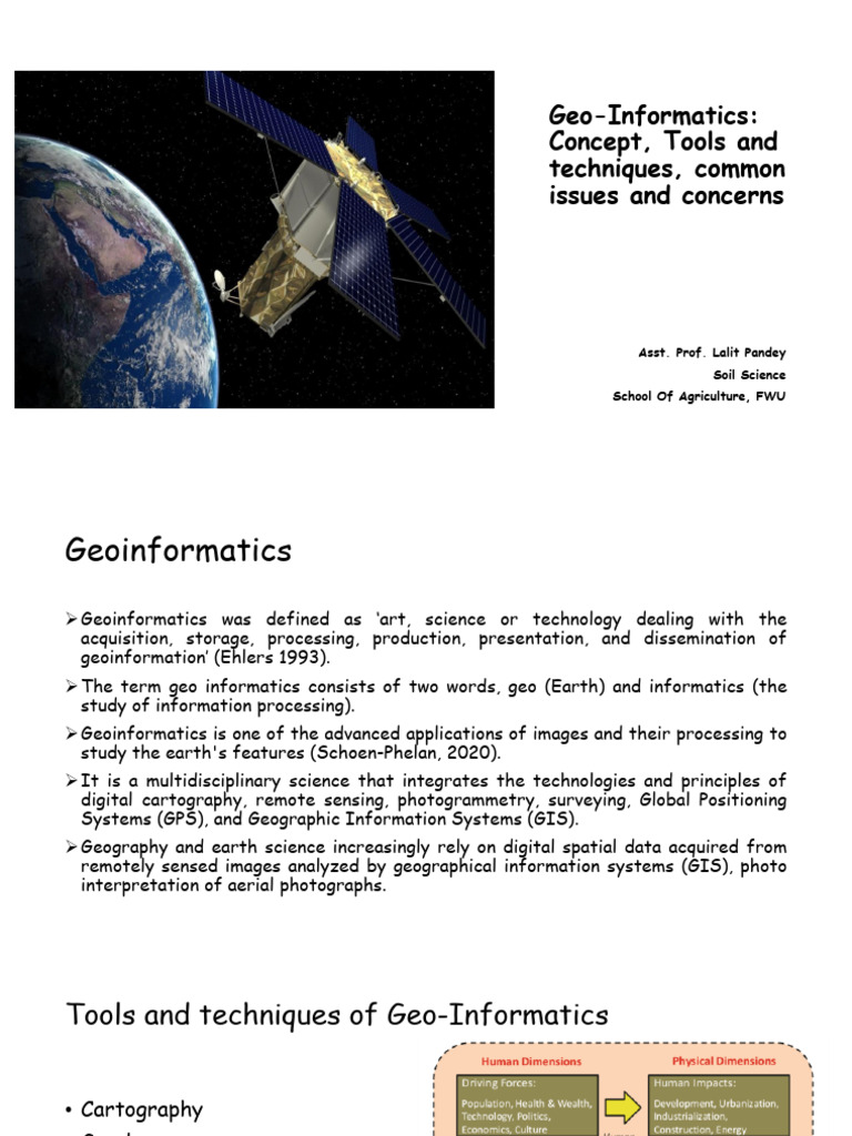 Understanding Geoinformatics Concepts | PDF | Geodesy | Geographic ...