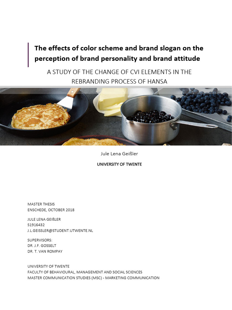 Effects of Color and Slogan on Branding | PDF | Brand | Attitude ...