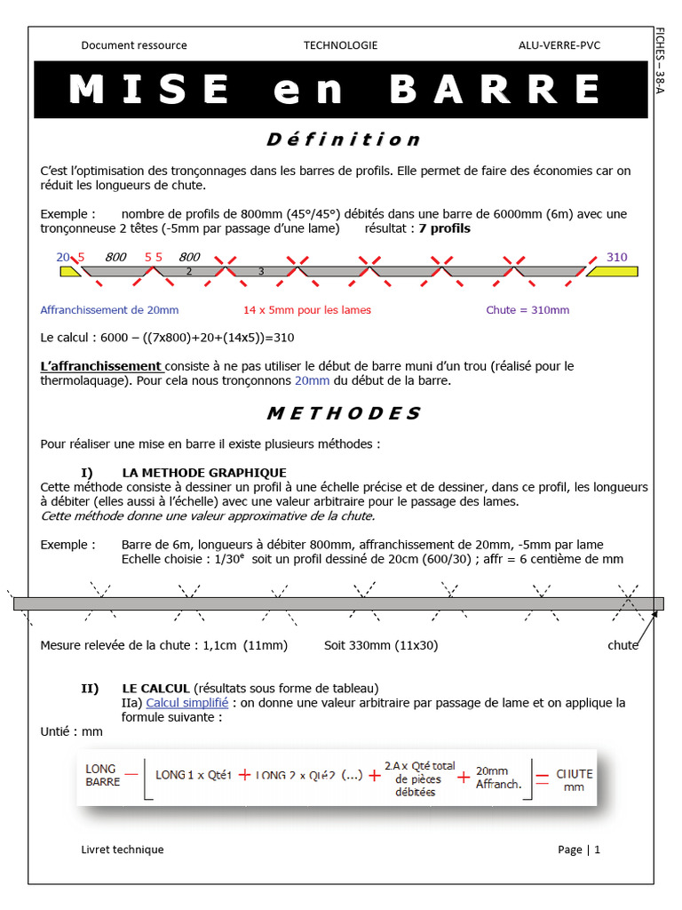 Optimisation de mise en barre PDF — free download