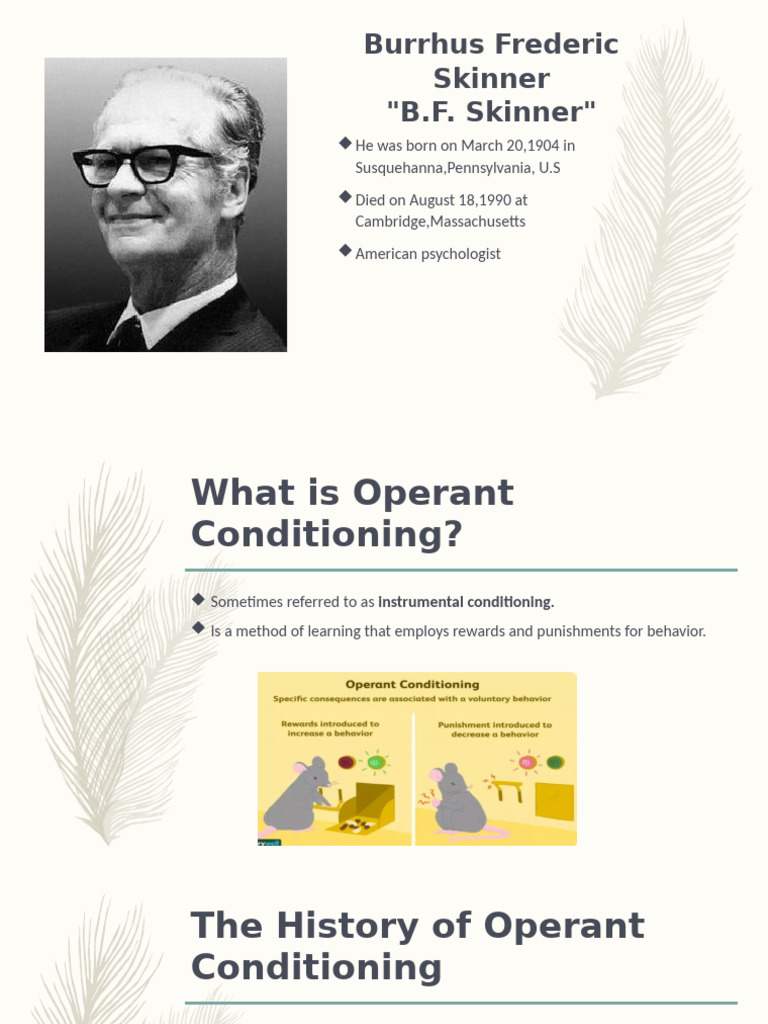 Overview of Operant Conditioning | PDF | Reinforcement | Cognitive Science