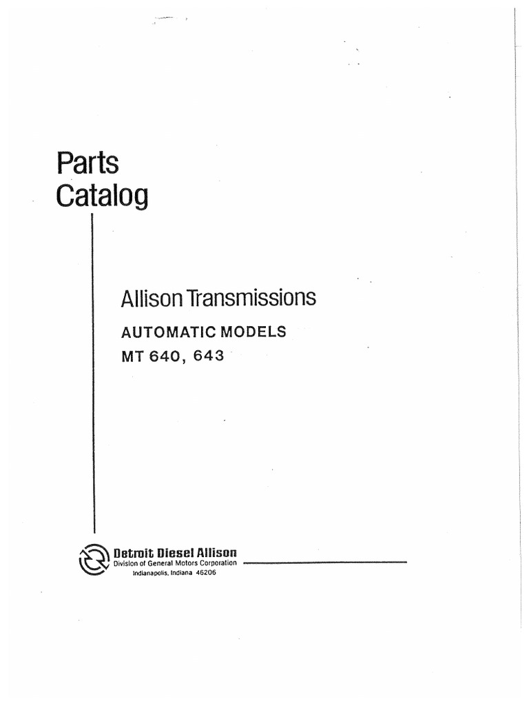 Allison MT640 643 | PDF