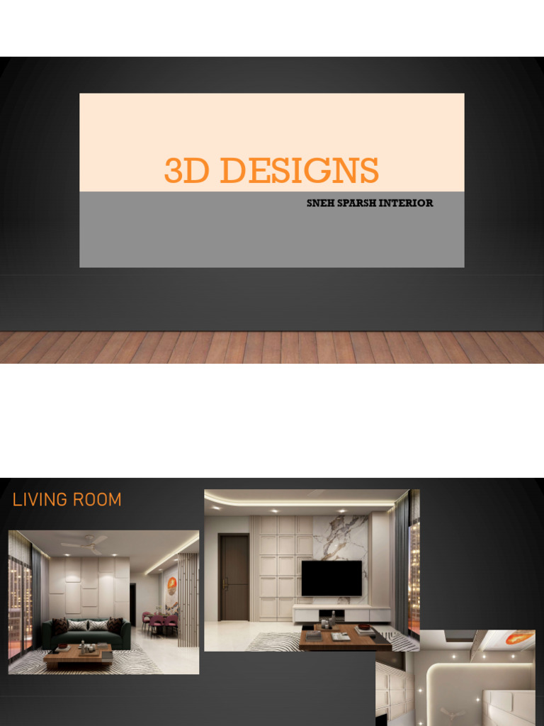 3D Interior Designs for Homes | PDF