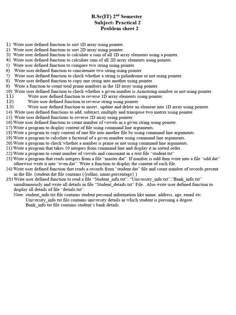 Pointer-Based Functions for Arrays and Files | PDF | Pointer (Computer ...