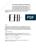 Aplicaciones de Las Ecuaciones Diferenciales de Primer Orden