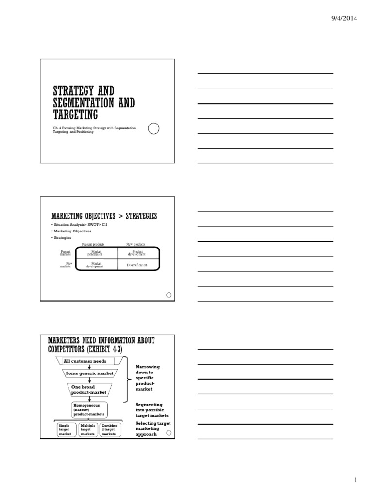 Marketing Strategy: Segmentation & Targeting | PDF | Market ...