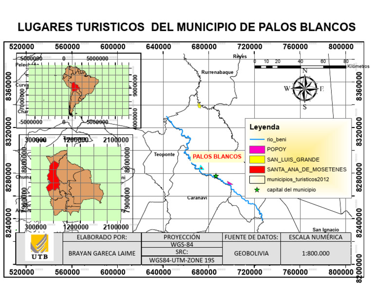 Mapa de Lugares Turisticos | PDF