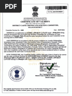 Caste Validity Form 15A Instructions | PDF