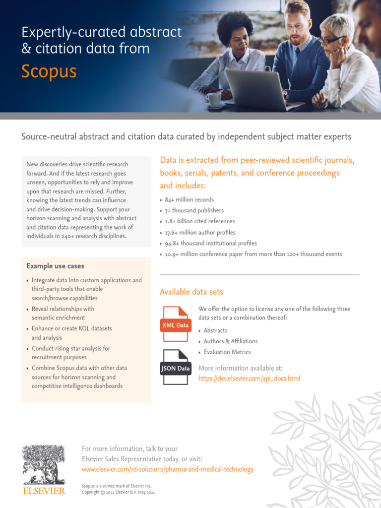 Scopus Data Integration Use Cases | PDF | Data | Information Science