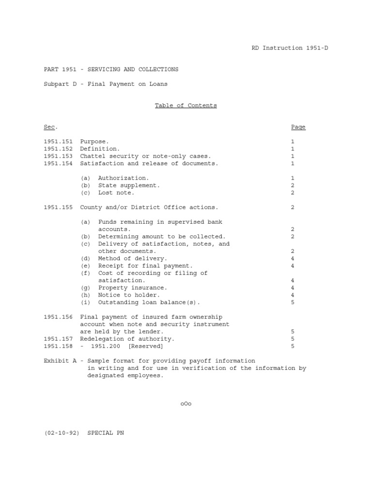 1951d Lawful Debt Discharge For Mortgage | PDF | Finance & Money Management
