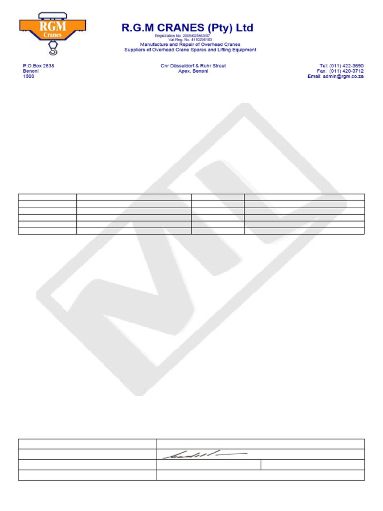 Dock Leveller Test Certificate 2021 | PDF