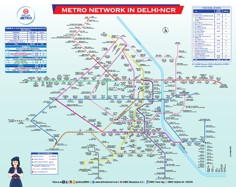 DMRC Metro Map 2021 | PDF