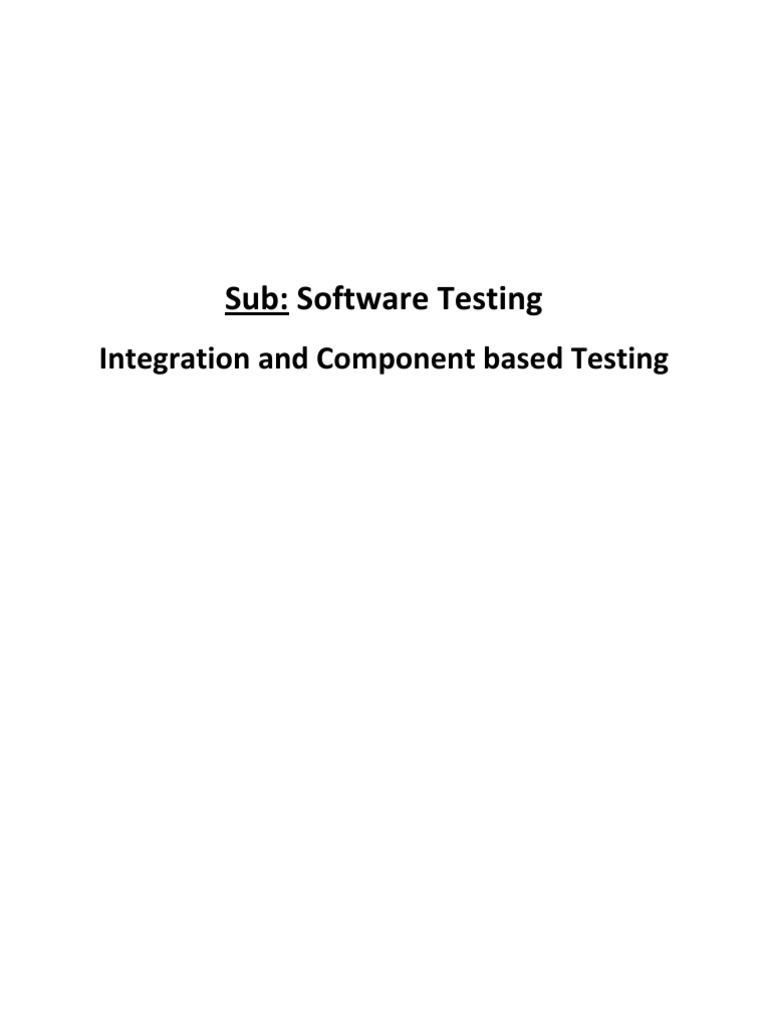 Integration Unit 8 | PDF | Component Based Software Engineering ...