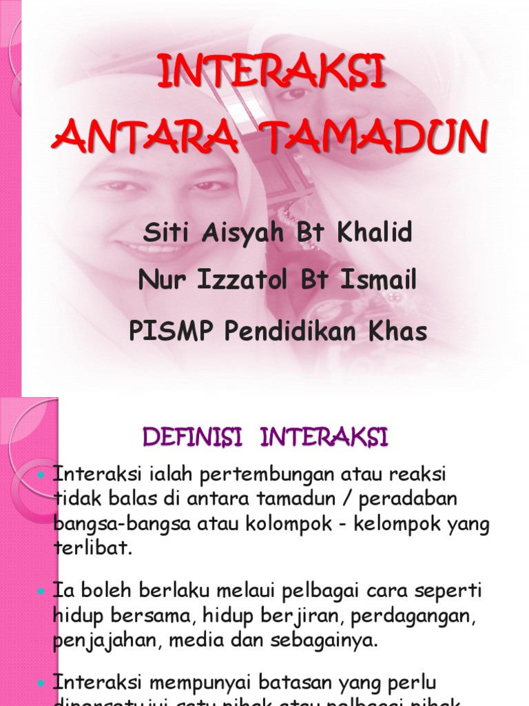 Interaksi Antara Tamadun Pdf