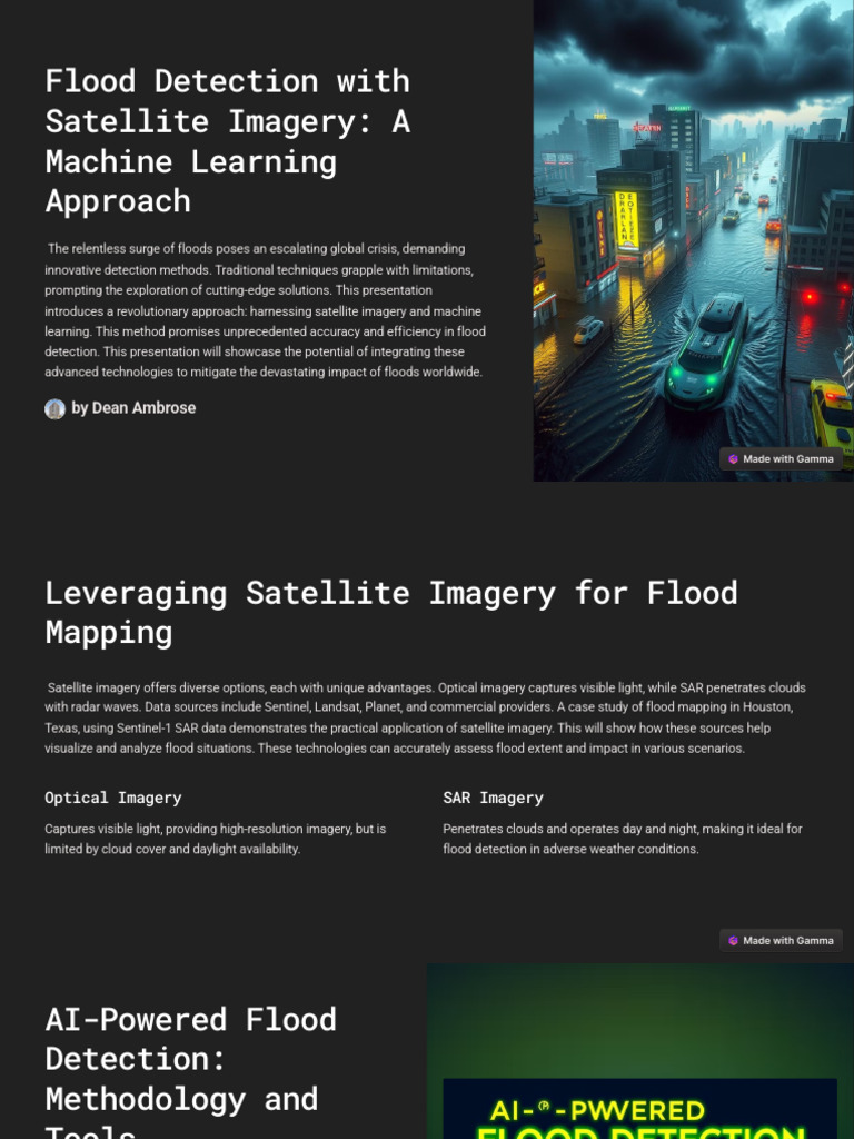 Flood Detection With Satellite Imagery a Machine Learning Approach ...