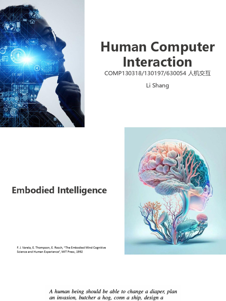 Embodied Intelligence in Robotics | PDF | Embodied Cognition ...