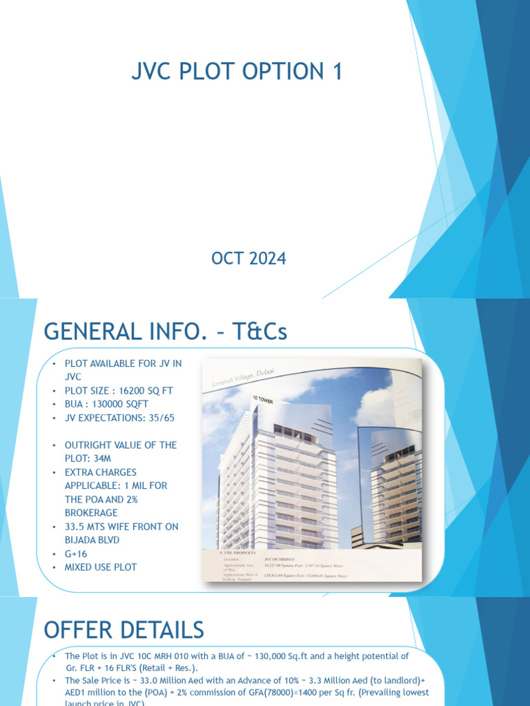 JVC Plot - Payments-Option | PDF