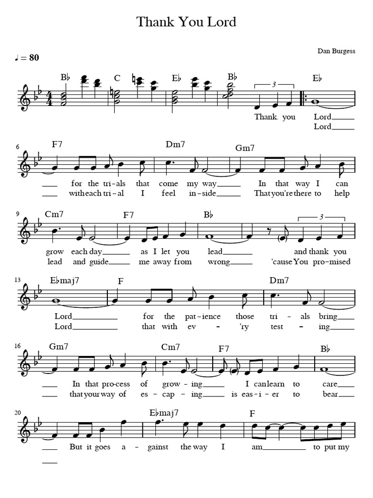 Thank You Lord | PDF