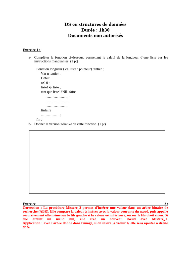 Structures de données et arbres binaires | PDF | Programmation ...