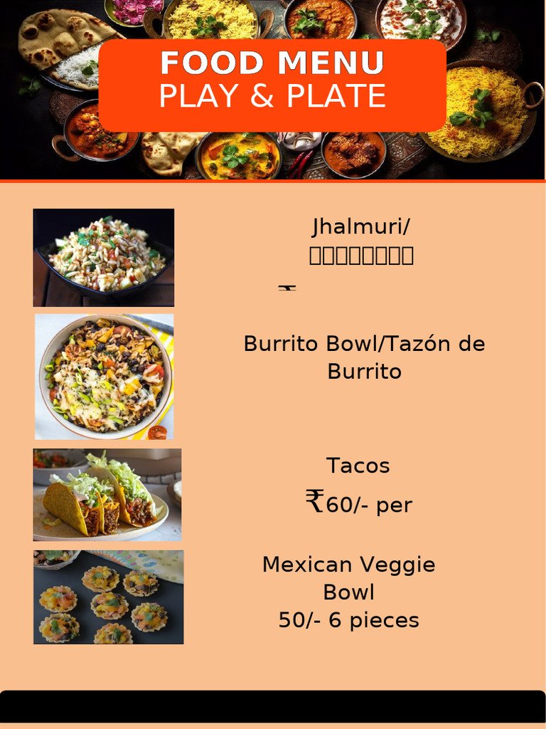 Menu Chart | PDF