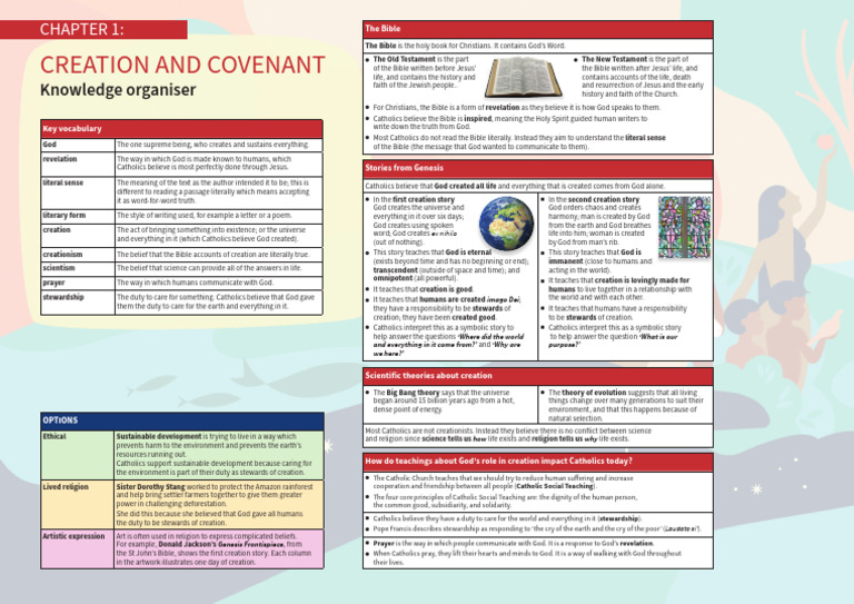 Catholic Views on Creation and Stewardship | PDF | Creationism ...