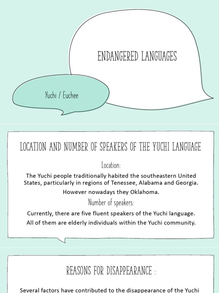 Yuchi Language Preservation Efforts | PDF