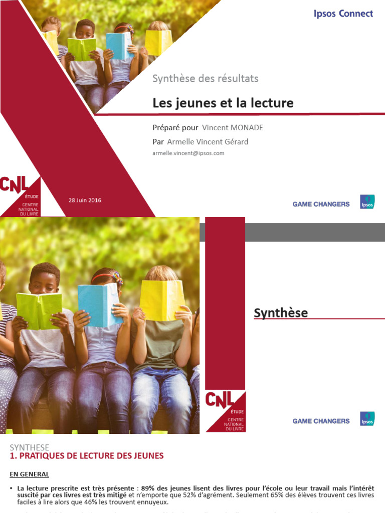 Pratiques de lecture chez les jeunes | PDF | Échantillonnage ...
