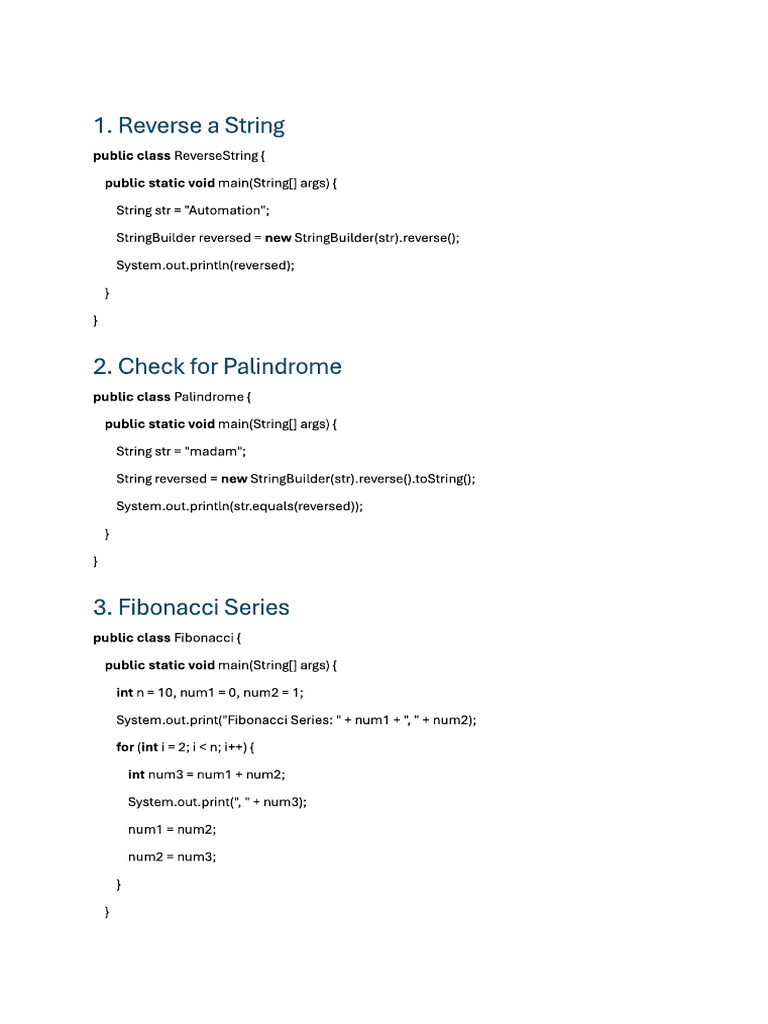 Java Coding Program | PDF