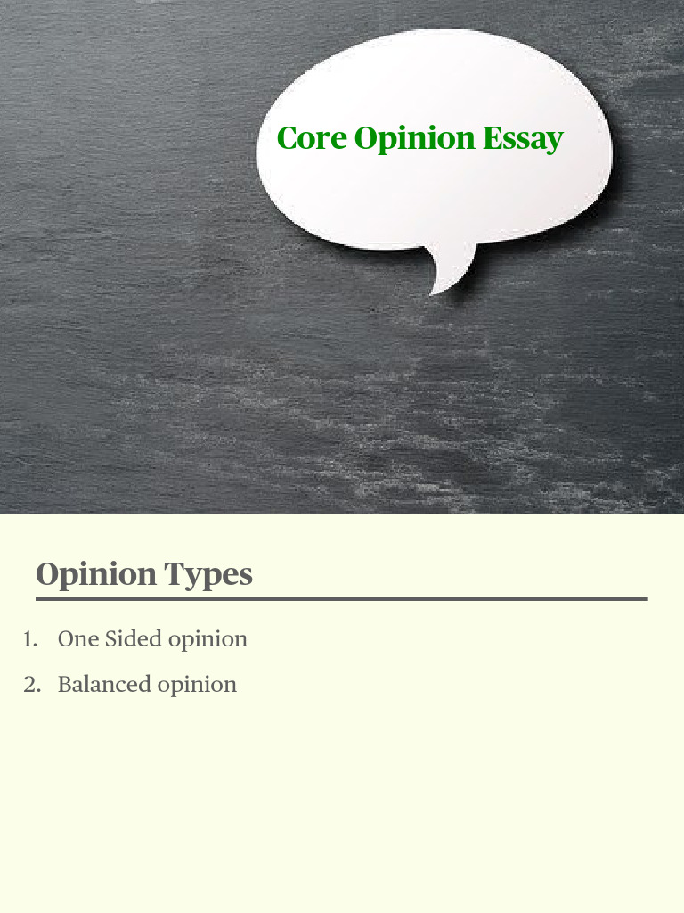 Opinion Essay Writing Guide | PDF | Essays | Opinion