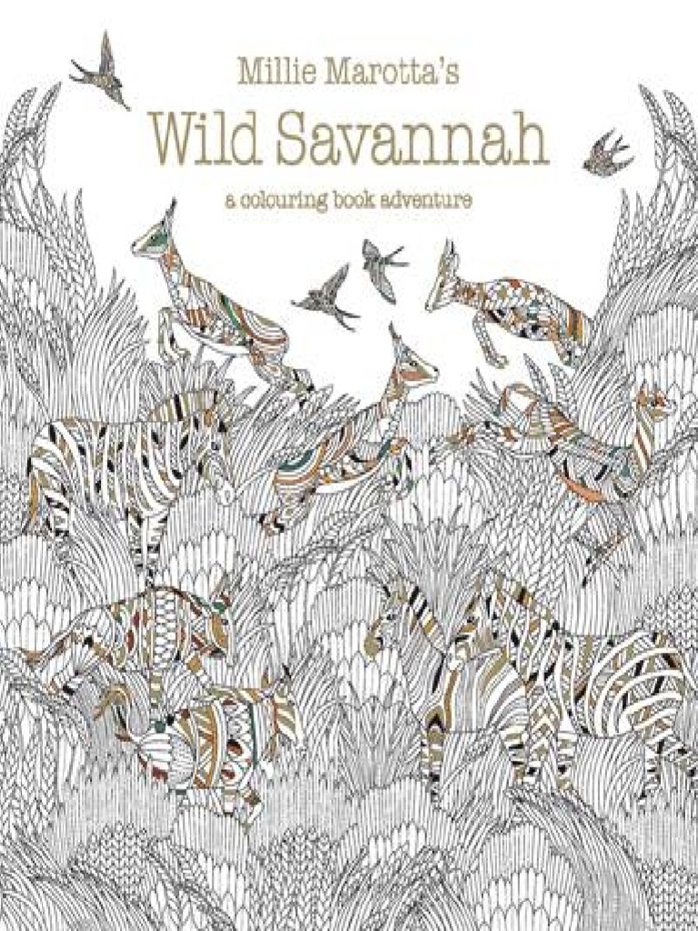Wild Savannah - Libro para Colorear Nivel Avanzado | PDF