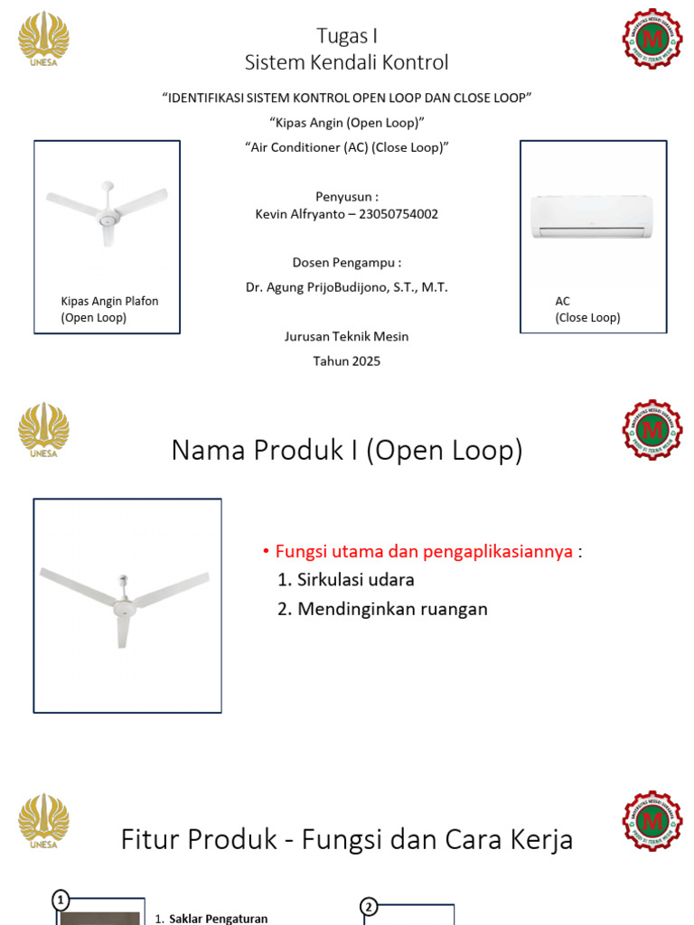 Perbandingan Kipas Angin dan AC: Open vs Close Loop | PDF