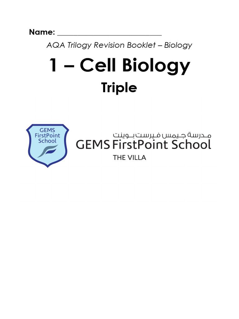 AQA Biology Cell Biology Revision Guide | PDF | Cell (Biology) | Bacteria