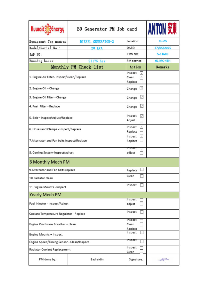 Routine Maintenance Checklist For Generators: Essential Steps to Ensure Reliability