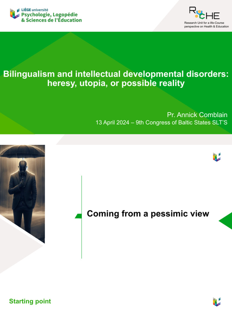 A Comblain Bilingualism and IDD | PDF | Nonverbal Communication ...