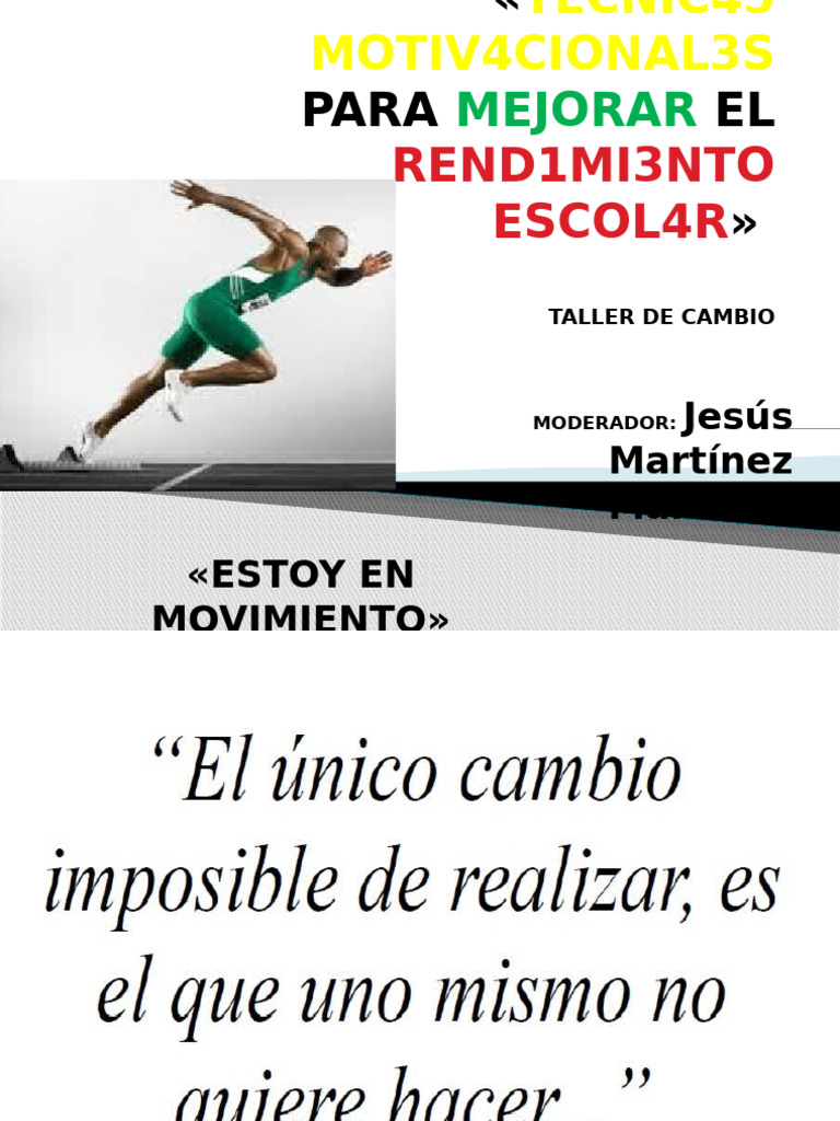 Copia de Técnicas Motivacionales para Mejorar El Rendimiento Escolar ...