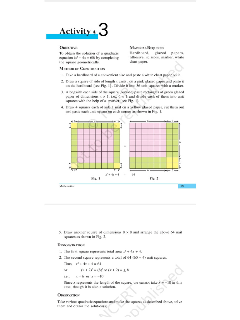 Maths Lab Activities | PDF