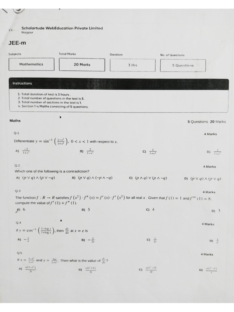 GT-05 (Maths) | PDF