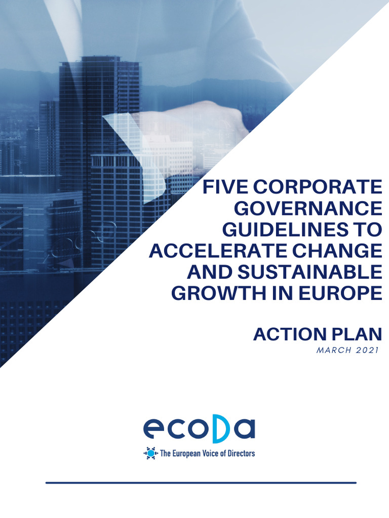 Ecoda Five Corporate Governance Guidelines | PDF | Board Of Directors ...