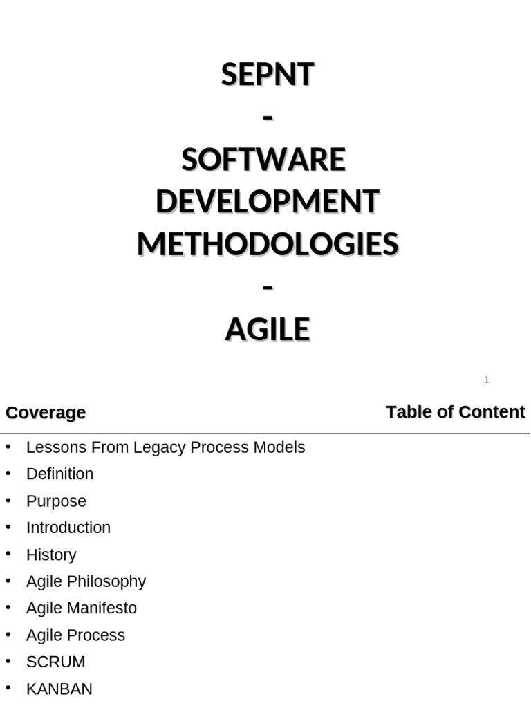 Agile Software Engineering Methodologies | PDF | Agile Software ...
